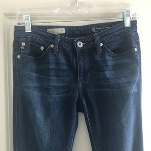 AG The Stilt cigarette leg jeans in dark wash